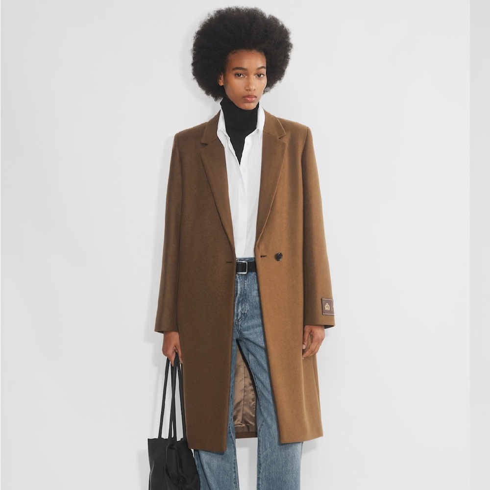 Babaton Camel Wool Coat
